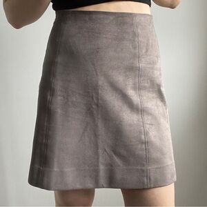 Aritzia Brown Suede Skirt